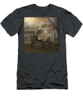 Hazmat Safety Suited Man on Park Bench Yo Pedro T-Shirt