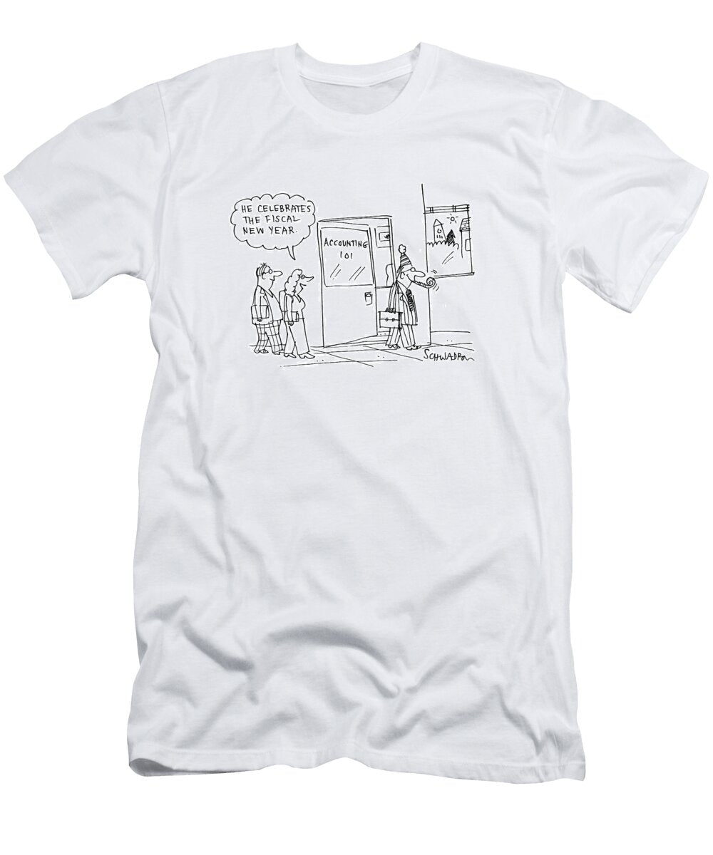 He Celebrates the Fiscal New Year Harley Schwadron No Index T-Shirt