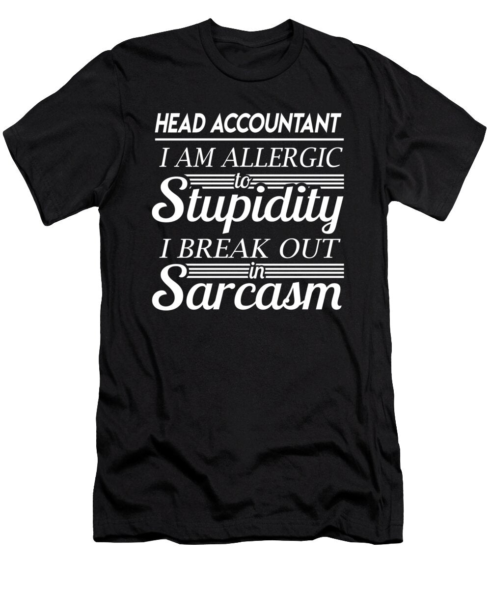 Head Accountant Sarcasm Job Gift Item Shi Hu Kang T-Shirt
