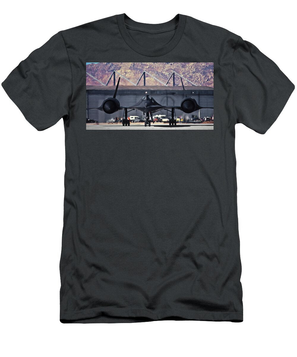 Head on View of Sr 71 Blackbird Erik Simonsen T-Shirt
