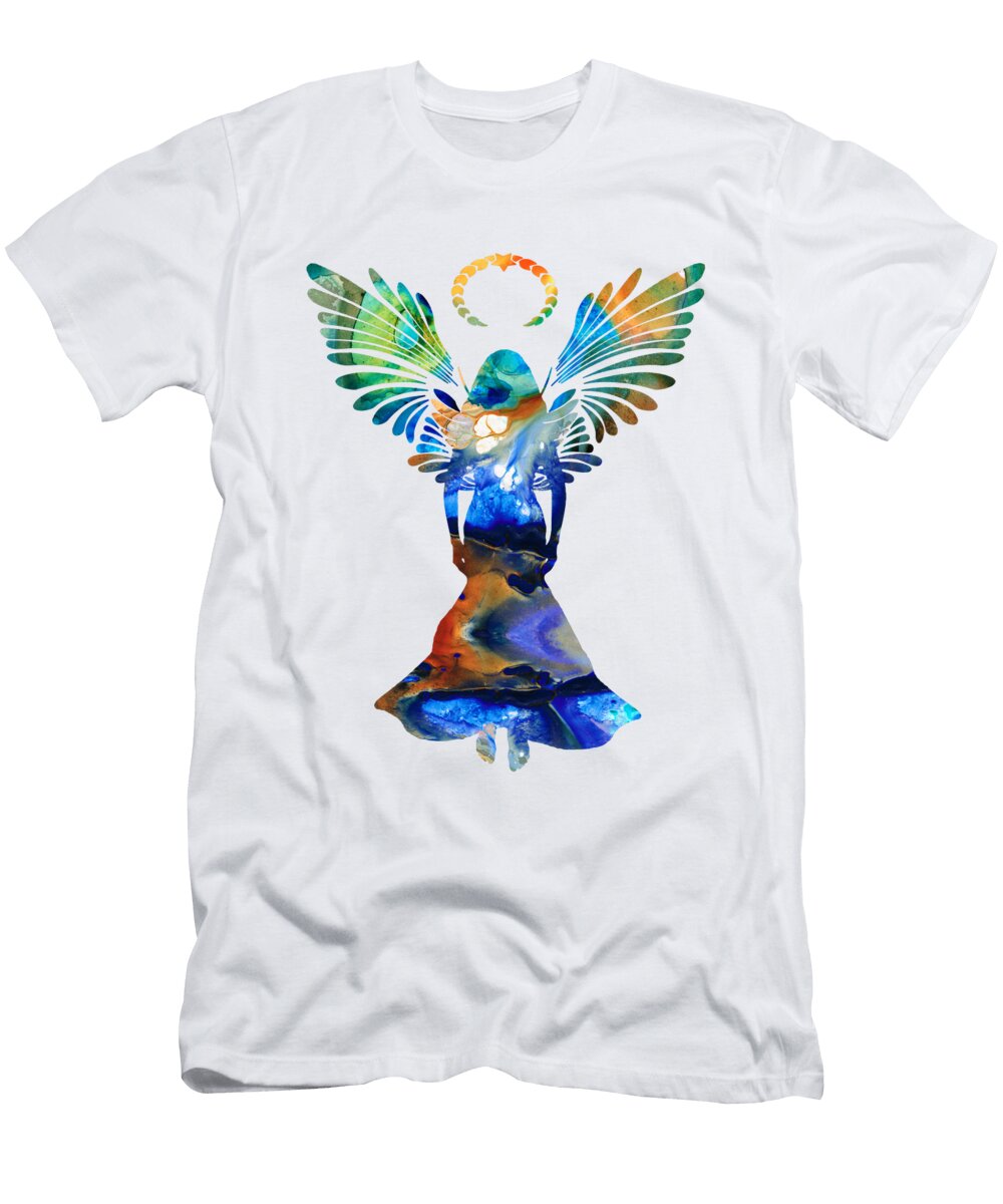 Healing Angel Spiritual Art Painting Sharon Cummings T-Shirt