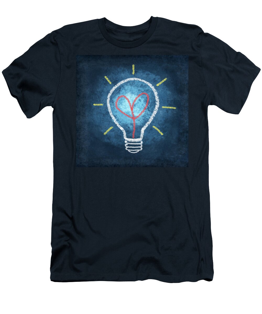 Heart in Light Bulb Seisiri Silapasuwanchai T-Shirt