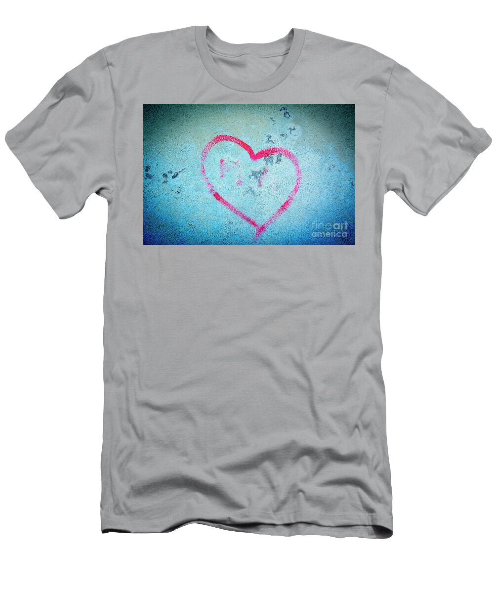 Heart Shape on a Wall Bernard Jaubert T-Shirt