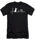 Heartbeat Ekg Pulse Chihuahua Reading Read Book Teequeen2603 T-Shirt