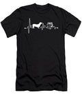 Heartbeat Ekg Pulse Dachshund Reading Read Book Teequeen2603 T-Shirt
