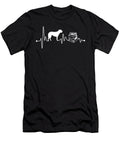 Heartbeat Ekg Pulse English Mastiff Reading Book Teequeen2603 T-Shirt