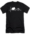 Heartbeat Ekg Pulse Pomeranian Reading Read Book Teequeen2603 T-Shirt