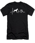 Heartbeat Ekg Pulse Rottweiler Reading Read Book Teequeen2603 T-Shirt
