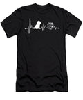 Heartbeat Ekg Pulse Shih Tzu Reading Read Book Teequeen2603 T-Shirt