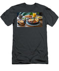 Hearty Breakfast with New Potatoes Fried Eggs Croissants Coff Viktor Birkus T-Shirt