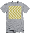 Heavy Chevron Zigzag Pattern in Dutch White and Desert Yellow N0478 Holy Rock Design T-Shirt