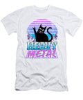 Heavy Metal Retro Sunset Cat Heavy Metal Retrowave Lisa Stronzi T-Shirt
