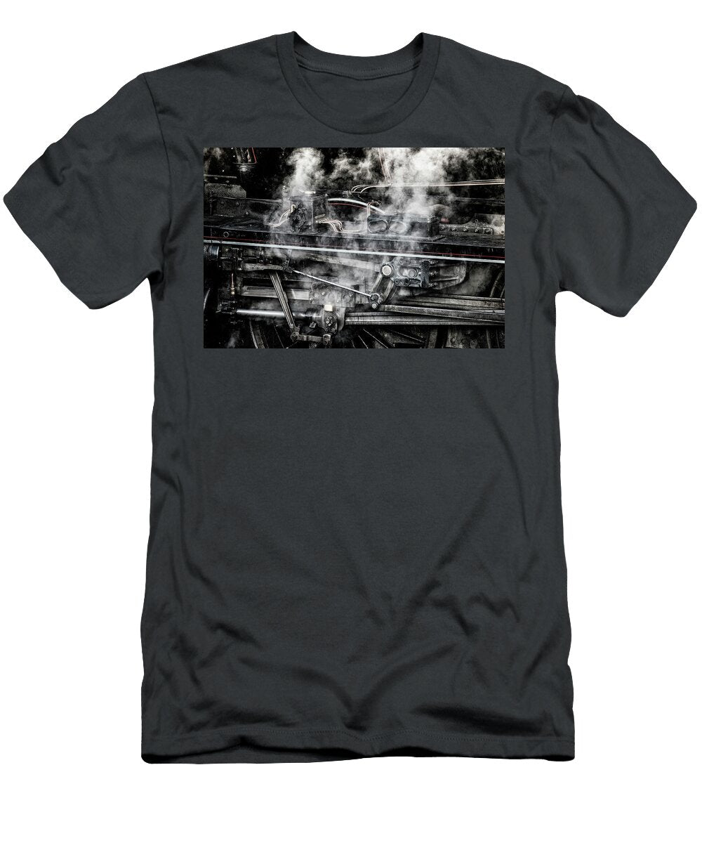 Heavy Stylised Industrialised Grunge Detailed Close Up of Vintag Matthew Gibson T-Shirt