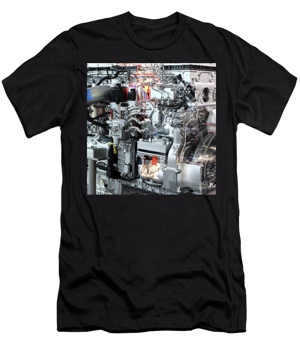 Heavy Truck Engine Detail Transport Goce Risteski T-Shirt