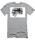 Heavy Truck Engine Isolated on White Goce Risteski T-Shirt