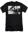Heinkel Scooter Tourist in Back and White Performance Image T-Shirt