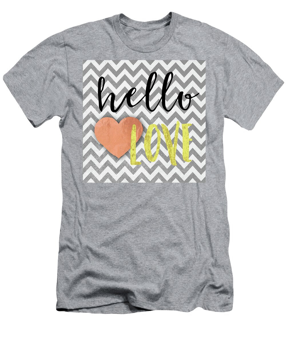 Hello Love Coral Heart Brandi Fitzgerald T-Shirt