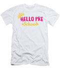 Hello Preschool Student Educator Colorful Back to School Gold Crown Pink Cute Gift for Children Teachers Kids Girls Sifou Store T-Shirt