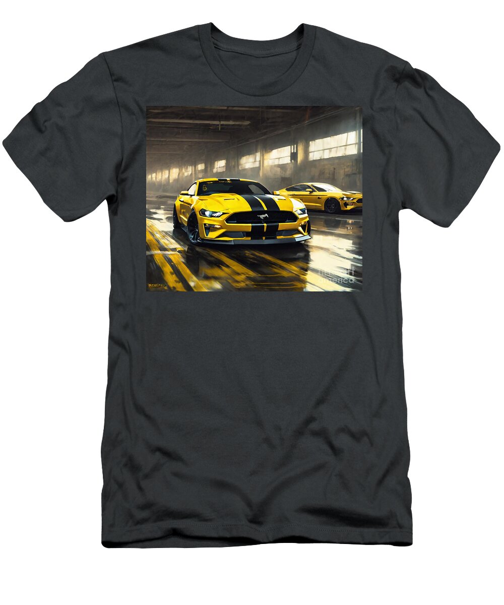 Hennessey Mustang Gt Hpe800 Supercharged Supercars 2020 Cars Yellow Mustang 2020 Ford Mustang Cortez Schinner T-Shirt