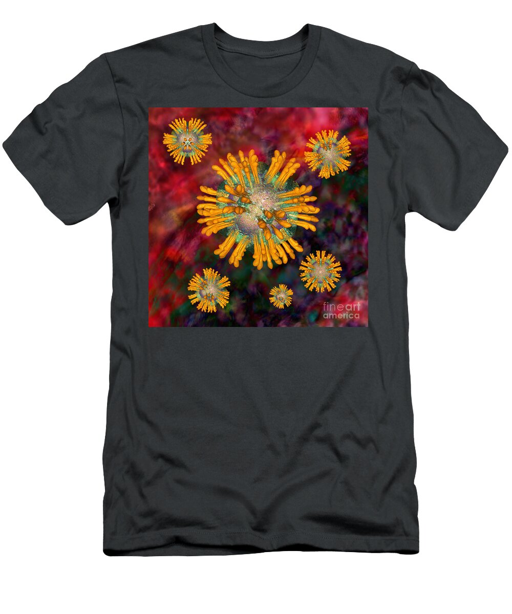 Hepatitis C Virus 3 Russell Kightley T-Shirt
