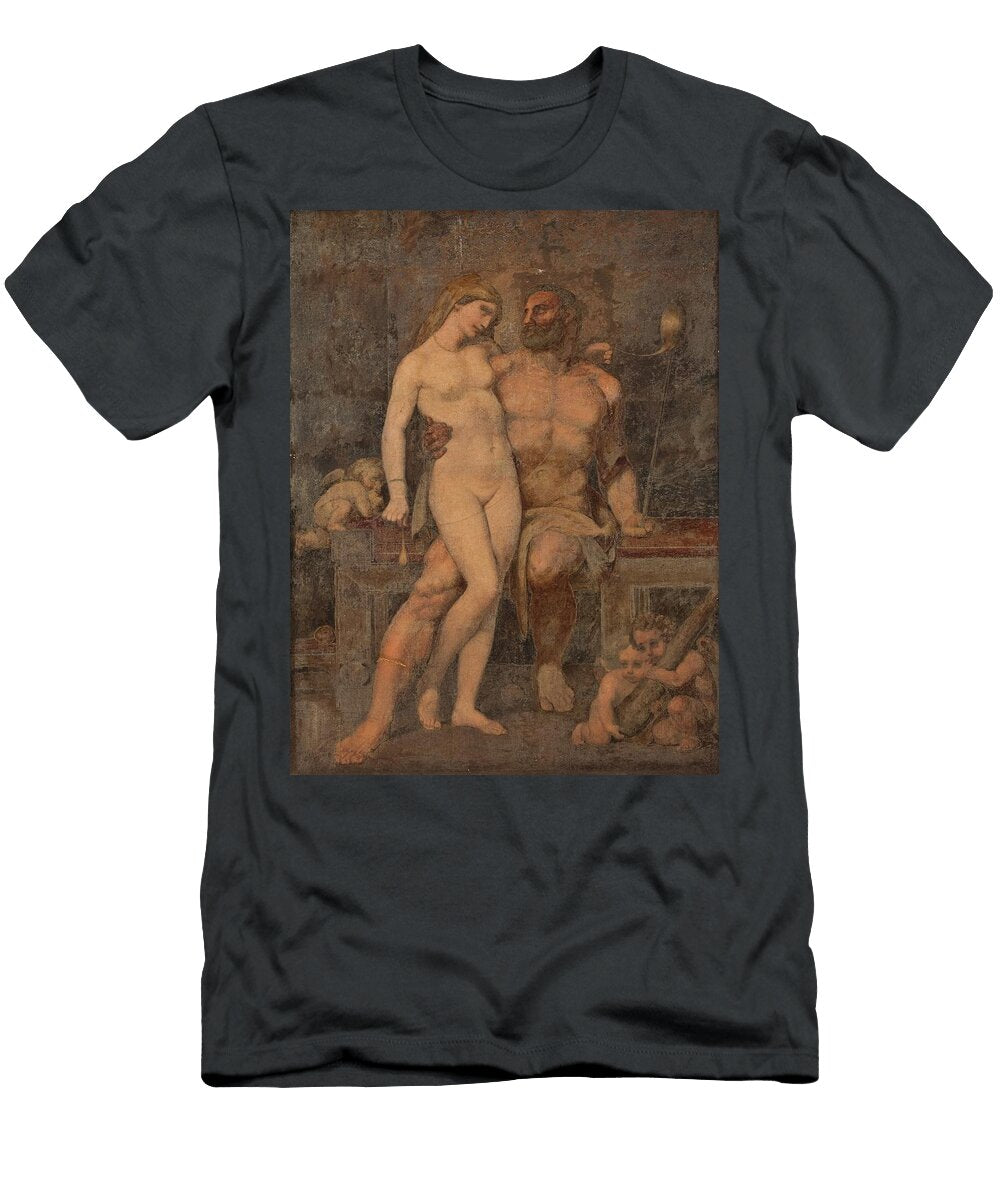 Hercules and Omphale Anton Von Gegenbaur T-Shirt