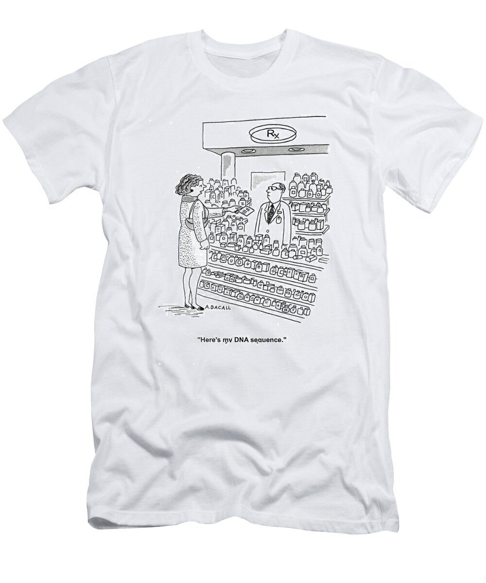 Heres My Dna Sequence Aaron Bacall No Index T-Shirt