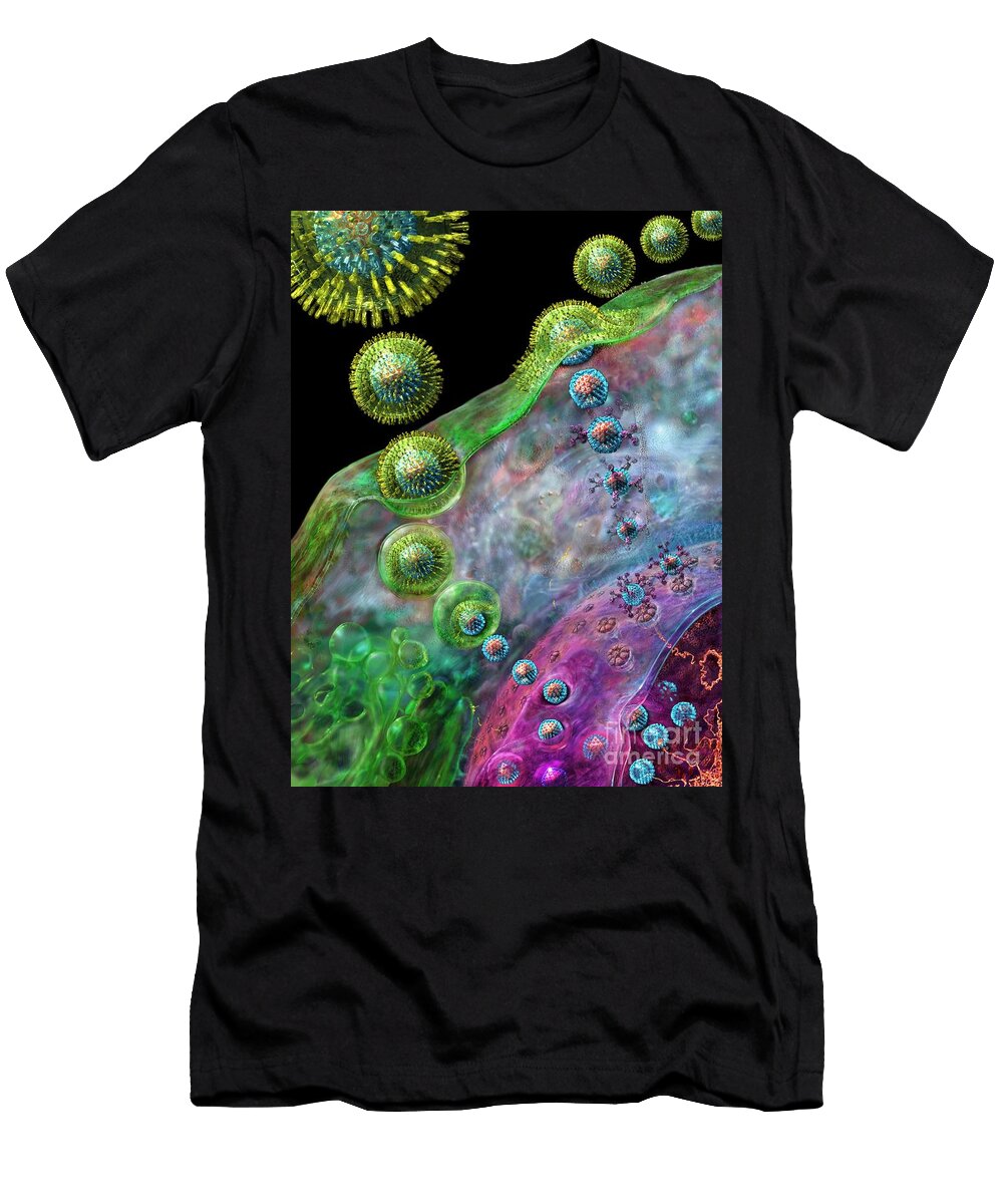 Herpes Virus Replication Russell Kightley T-Shirt