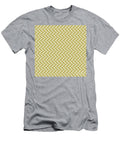 Herringbone Chevron Stripe Pattern in Dutch White and Desert Yellow N0545 Holy Rock Design T-Shirt