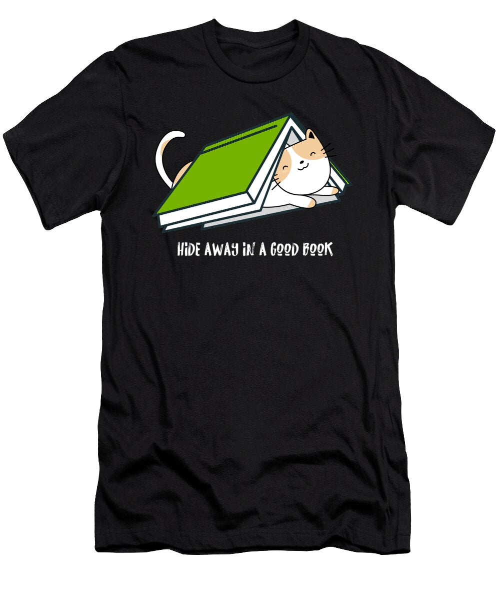 Hide Away in a Good Book I Love Reading Books Thomas Larch T-Shirt