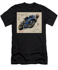High Speed 54 Motorcycle Sketch Kevin Walker and Pixel Reverie T-Shirt