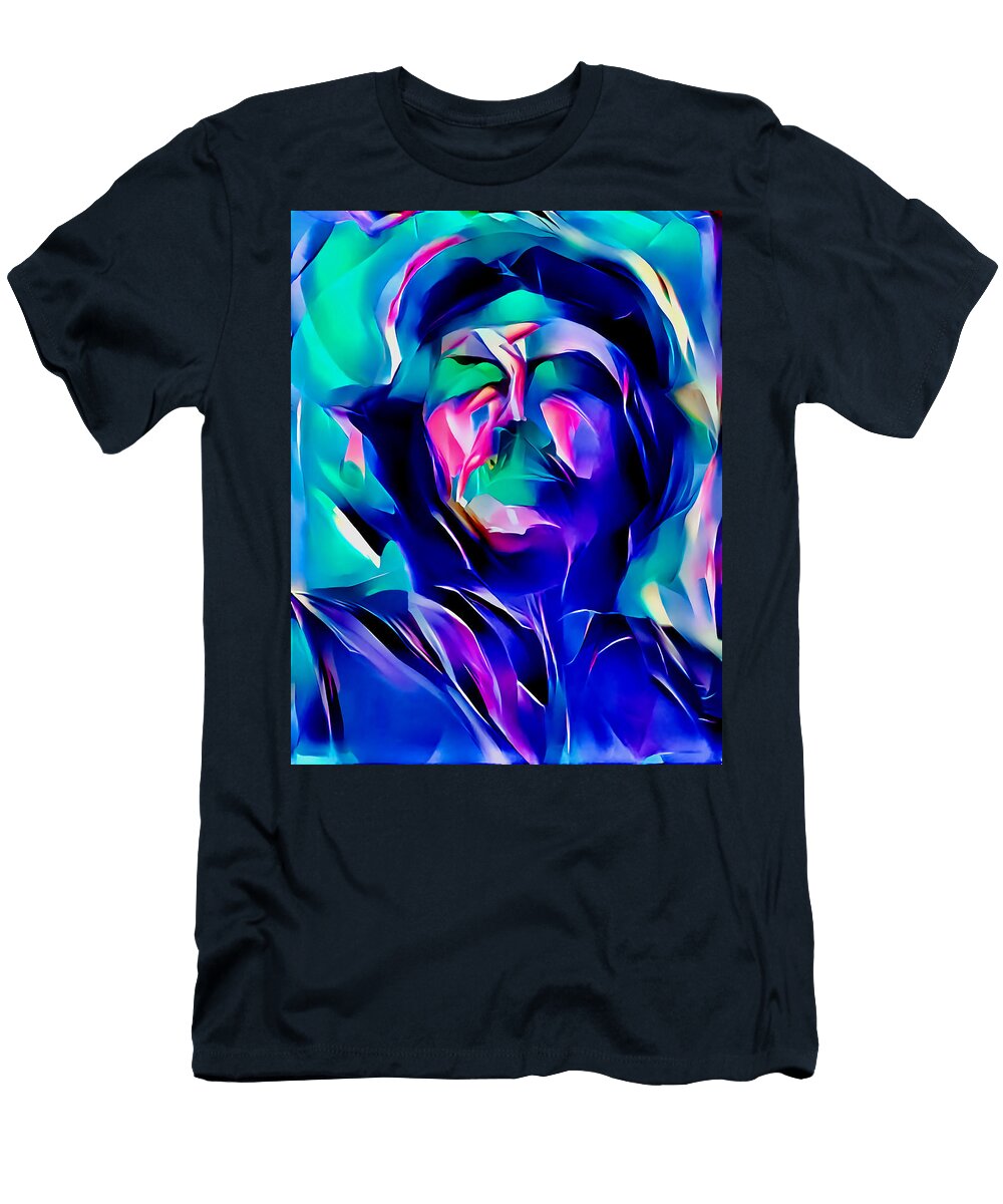Highly Abstract Che Guevara Art Generated By Artificial Intelligence Datorai T-Shirt