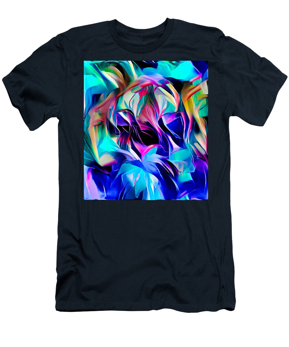 Highly Abstract Tiger Art Generated By Artificial Intelligence Datorai T-Shirt