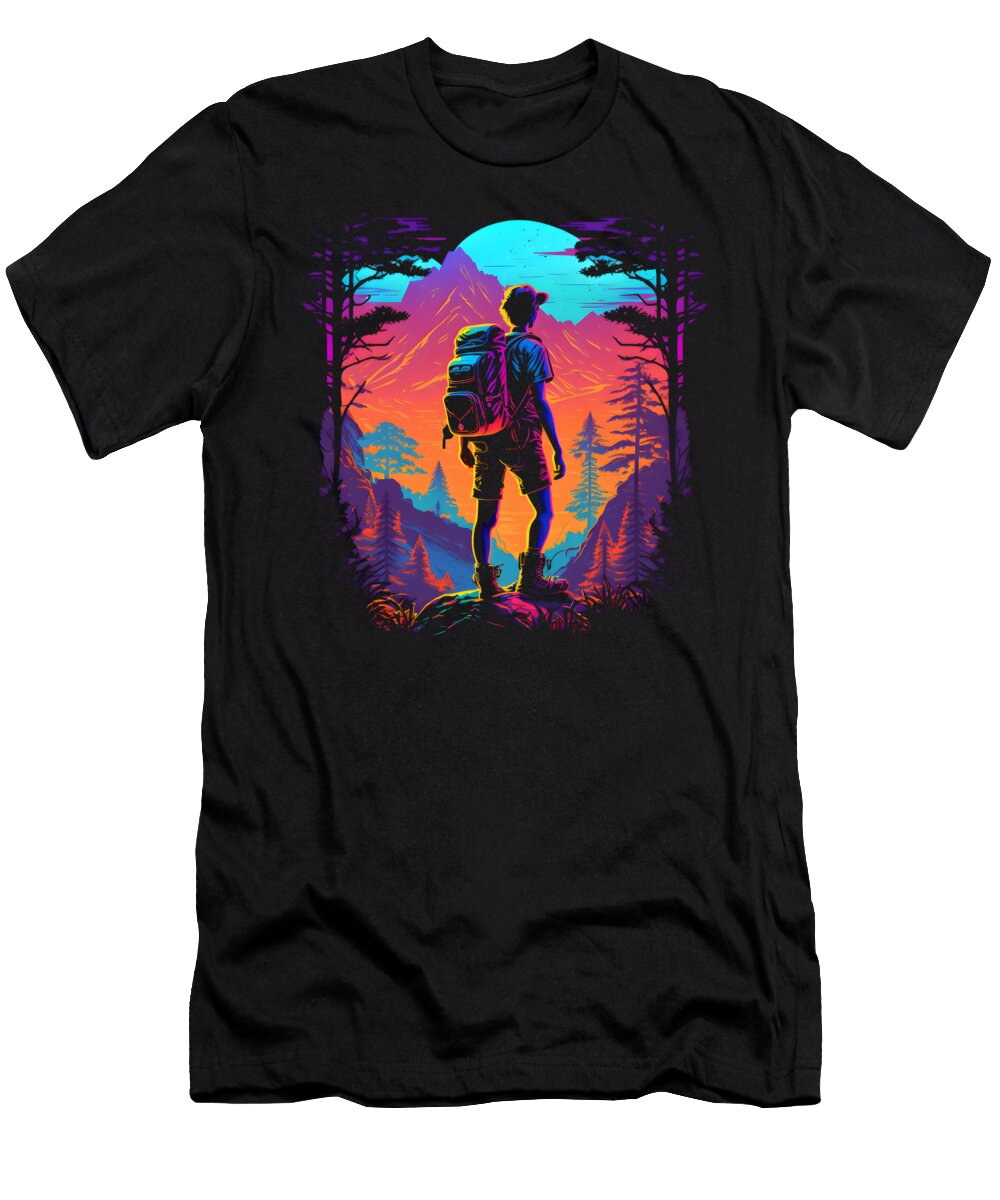 Hiking Landscape Sweet Birdie Studio T-Shirt
