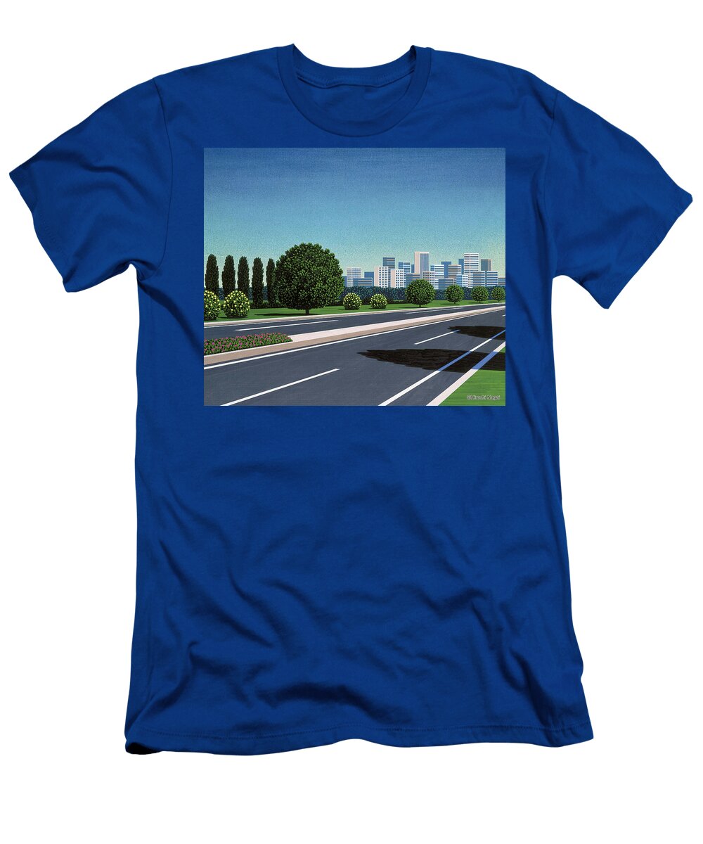 Hiroshi Nagai S Iconic City Highway a Masterpiece of Japanese Modernism Jack Eli T-Shirt
