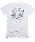 His Dentures Keep Slipping David Myers T-Shirt