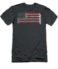 Hockeytick USA Flag Faded Hockey Player Kalina Mayar T-Shirt