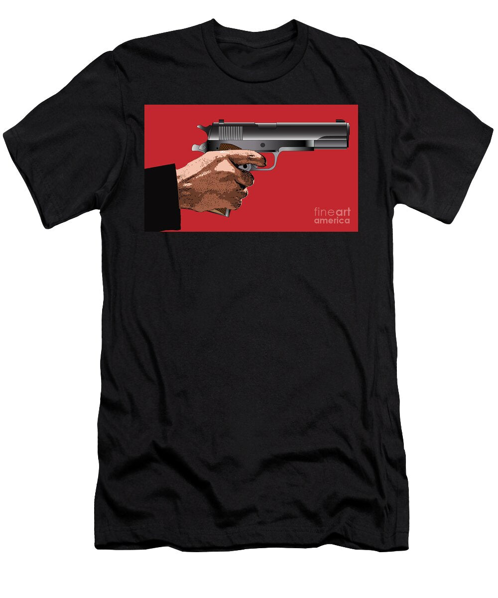 Holding a Gun Bigalbaloo Stock T-Shirt