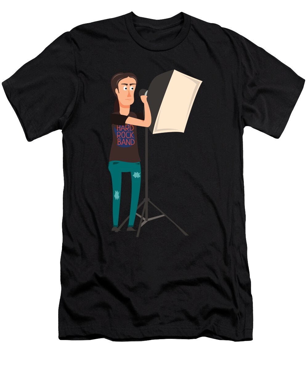 Holding Lighting Engineer Hard Rock Band Music Gift Thomas Larch T-Shirt