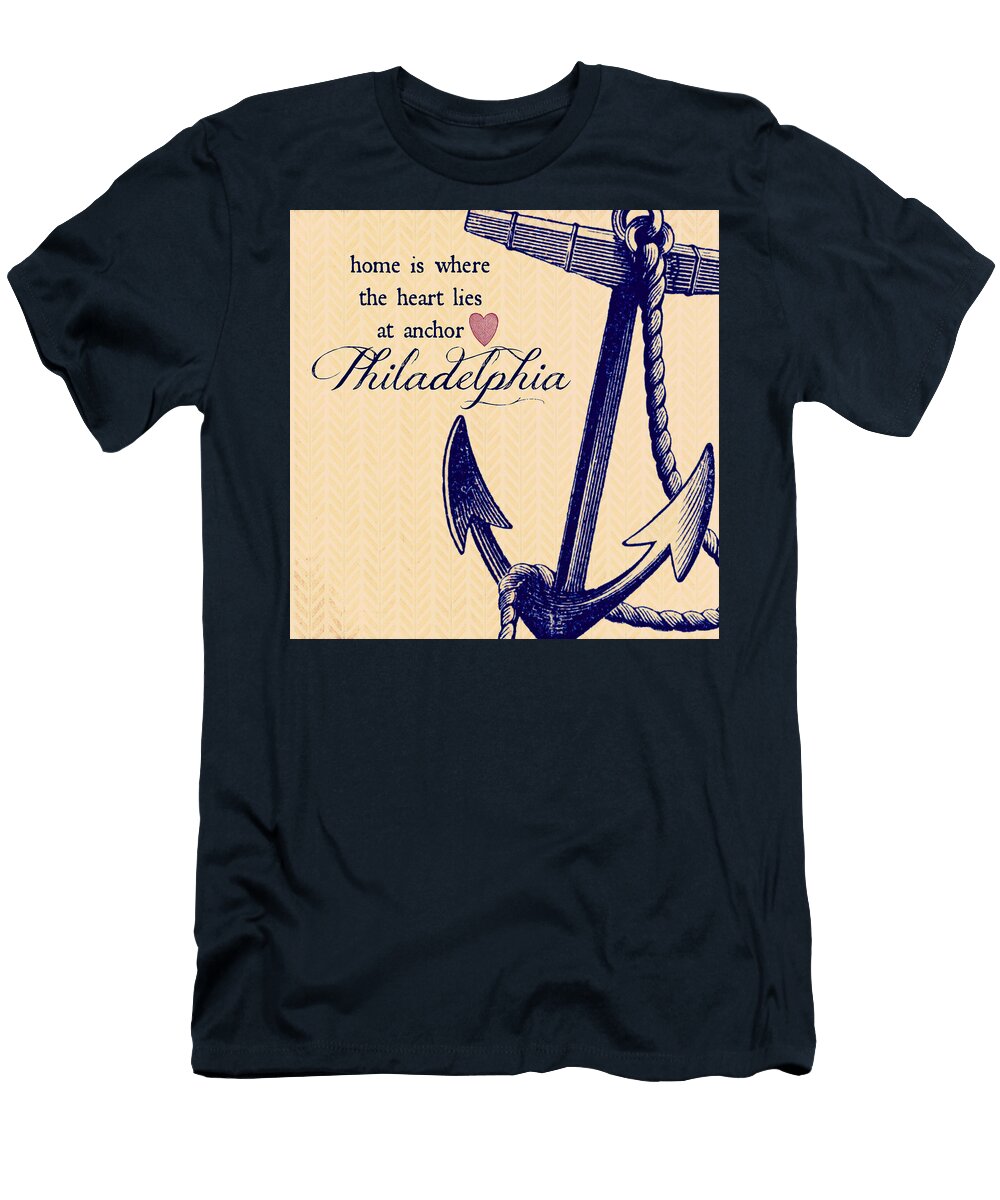 Home Is Philadelphia Anchor 3 Brandi Fitzgerald T-Shirt
