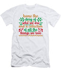 Home the Story of Who We Are and a Collection of All the Things We Love Jacob Zelazny T-Shirt
