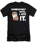 Homework Nope I Ate It Cat Cats Back to School Teequeen2603 T-Shirt