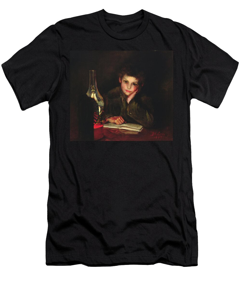 Homework Oil on Canvas Jeannie Morrison Rose T-Shirt