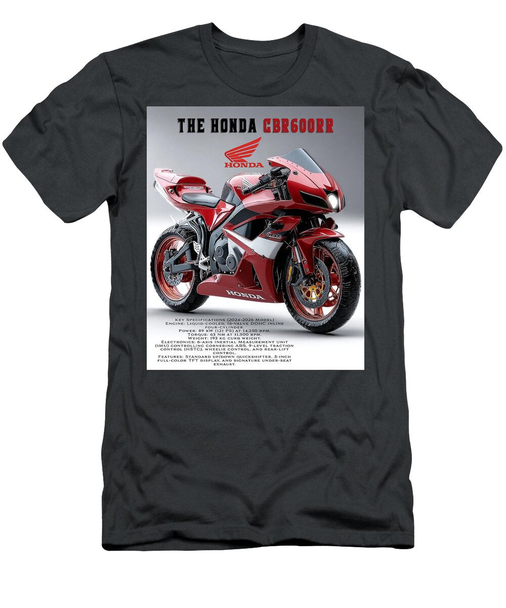 Honda Cbr600rr Motorcycle Kevin Walker and Pixel Reverie T-Shirt