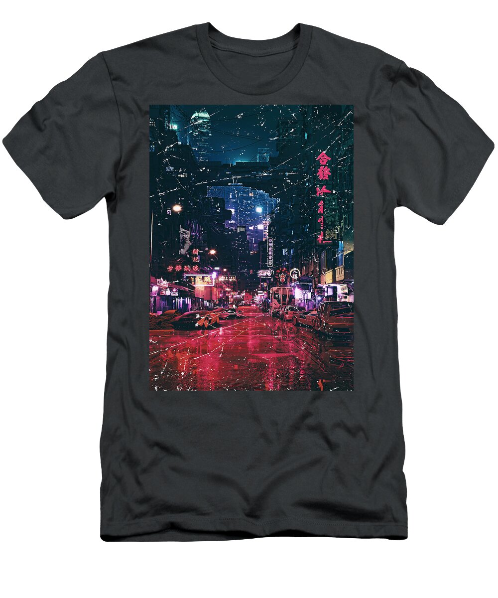 Hongkong Cyberpunk Cyberpunk Art T-Shirt