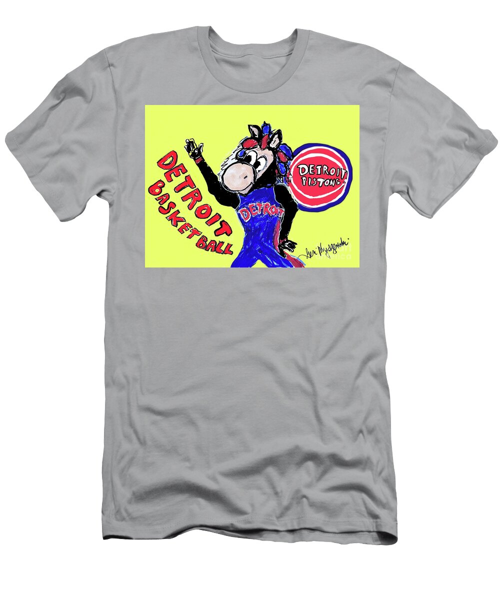Hooper Detroit Pistons November 1 1996 NBA Mascot Geraldine Myszenski T-Shirt