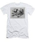 Horizontal Triplex Track Pump Ac1 Historic Illustrations T-Shirt