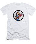Horse Plumber Monkey Wrench Circle Cartoon Aloysius Patrimonio T-Shirt