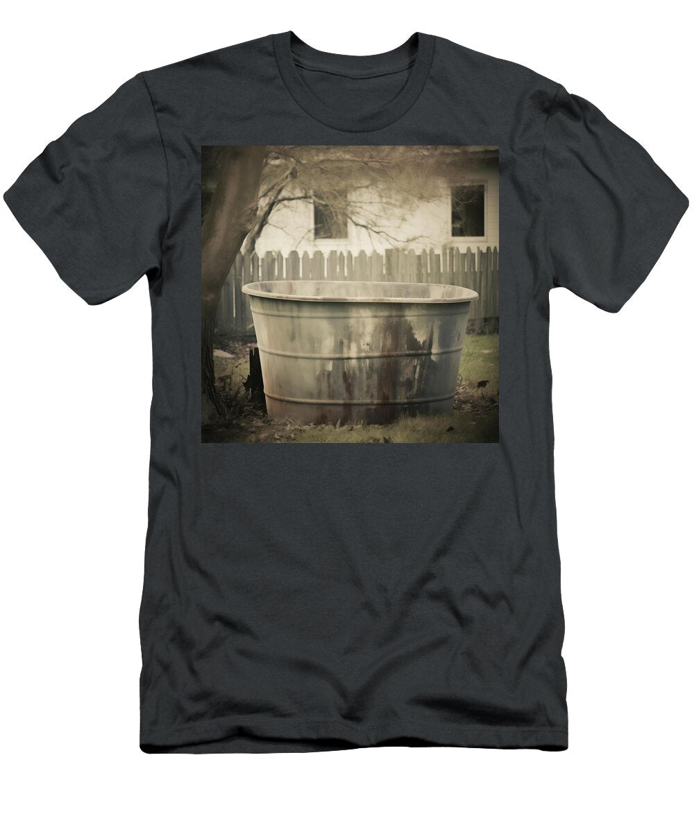 Horse Trough Under Tree in Yard Yo Pedro T-Shirt