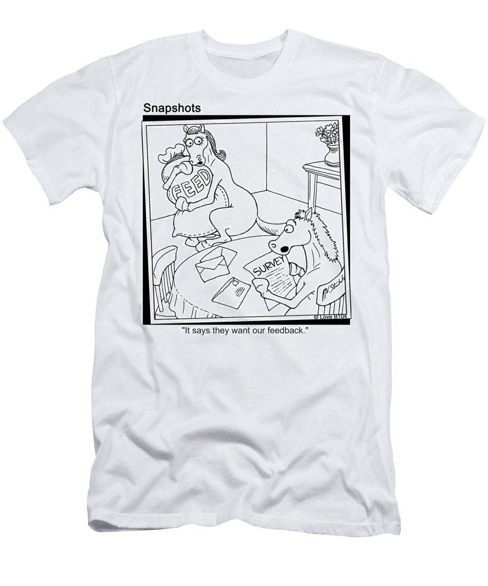 Horses Feedback Jason Love T-Shirt