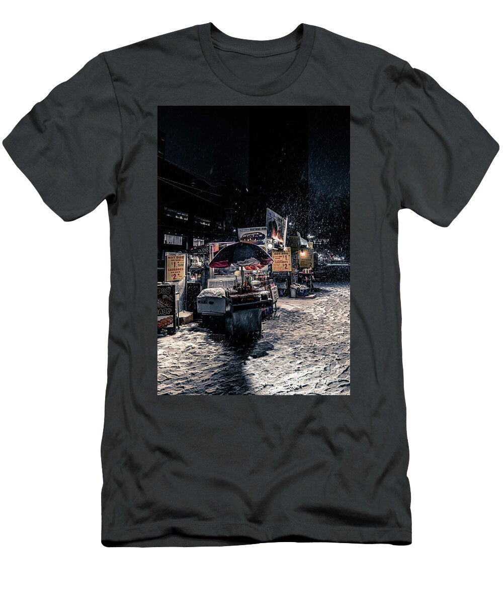 Hot Dog Stand in Heavy Snow Wai Chung Fu T-Shirt